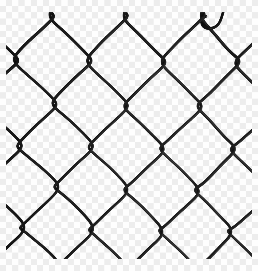 Black 2" Diamond Chainlink Vinyl - Chain-link Fencing Clipart #439999