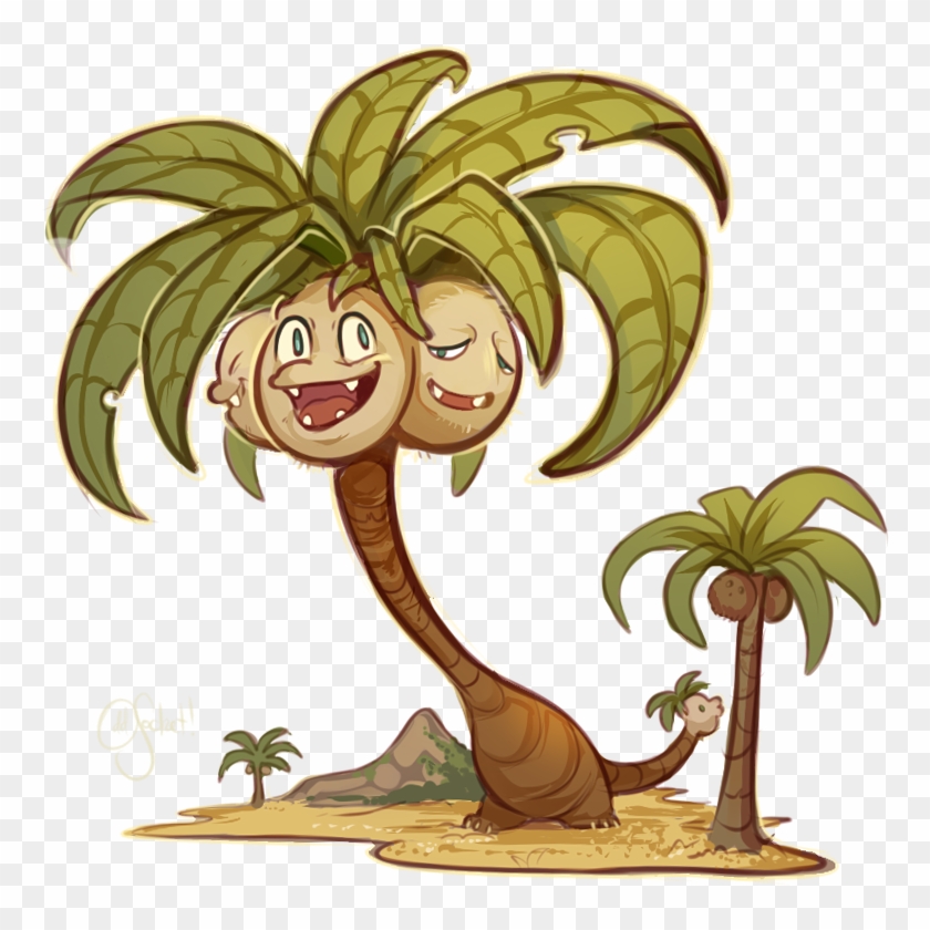 Alolan Exeggutor By Oddsocket - Cartoon Clipart #4300120