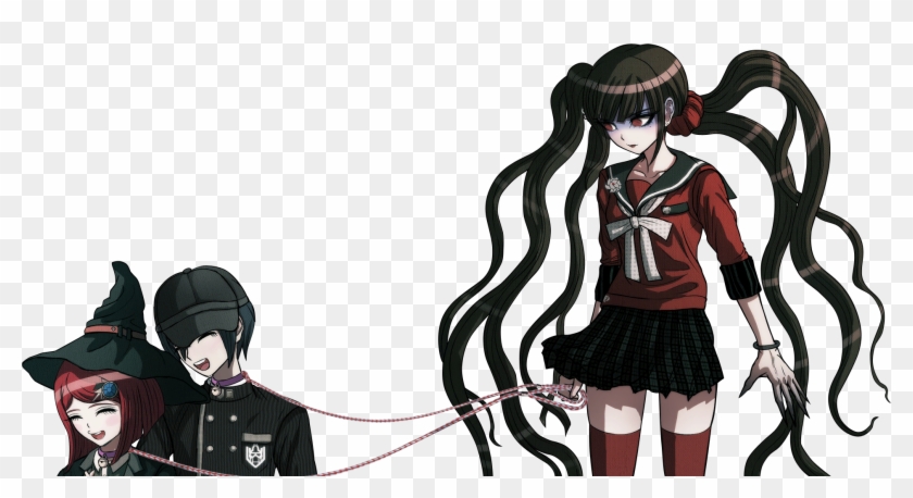 1mib, 1929x962, 1493482855944 - Maki Harukawa Sprite Transparent Clipart