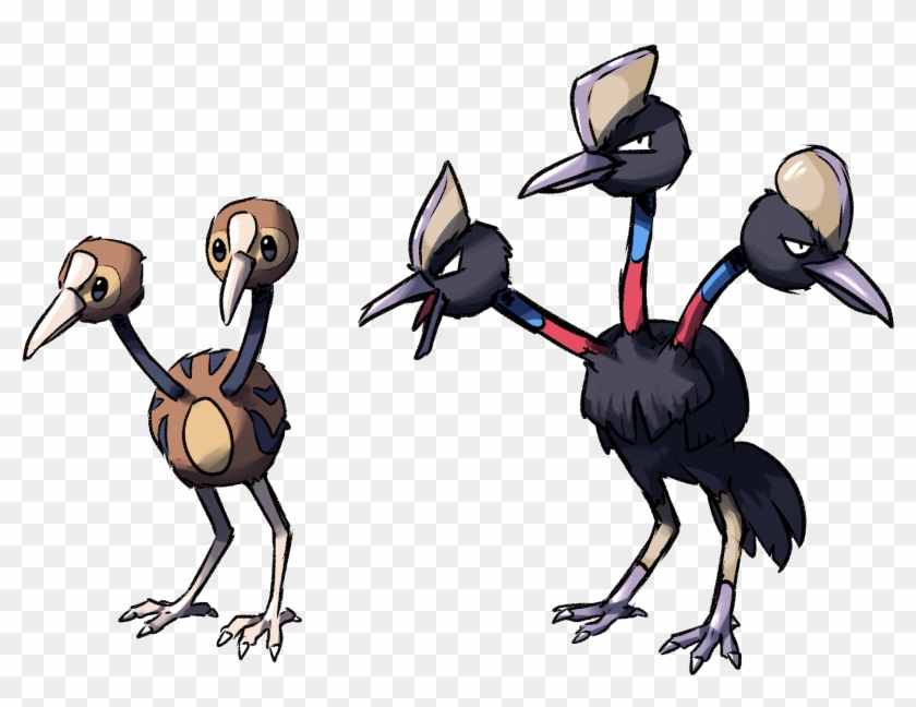 Oc Art[fan Concept] Alolan Doduo & Dodrio - Alolan Doduo Clipart #4300446