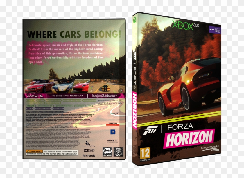 Forza Horizon Box Art Cover - Forza Horizon 4 Game Cover Template Clipart