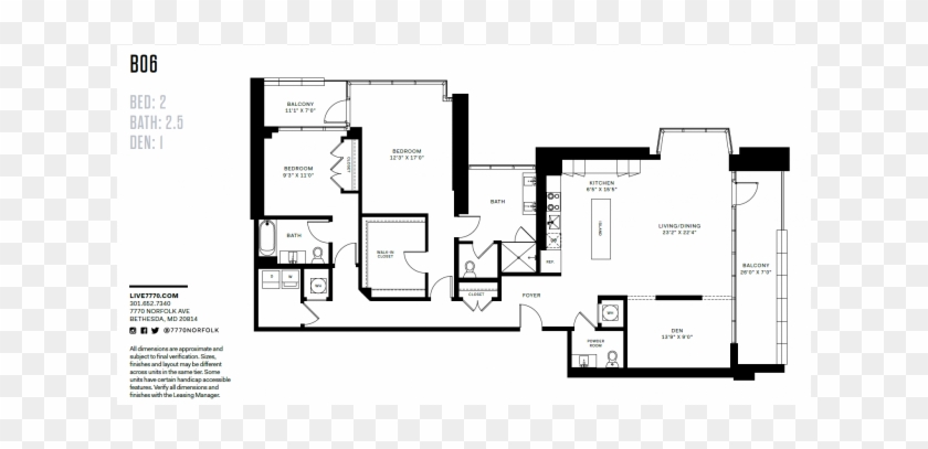 0 For The B06 Floor Plan - Floor Plan Clipart #4301340