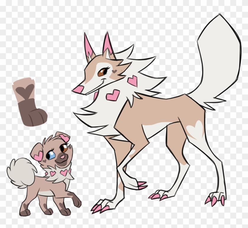 #charmander #poochyena #mightyena #rockruff #lycanroc - Transparent Rockruff Clipart #4301441