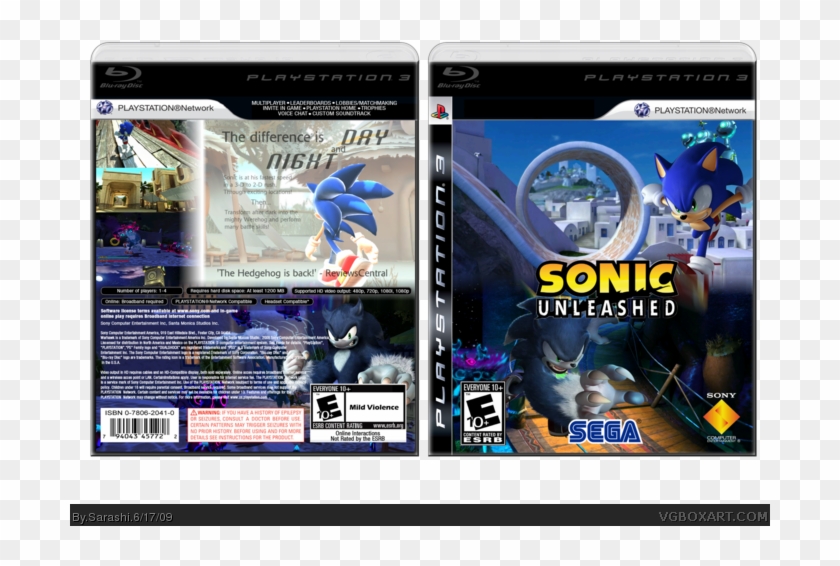 Sonic Unleashed Box Art Cover - Sonic Unleashed Pc Clipart