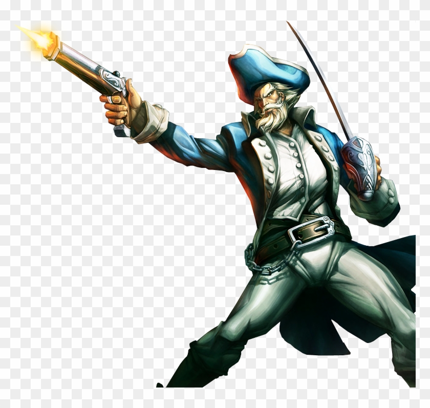 Gankplank Skin Blue - League Of Legends Gangplank Clipart