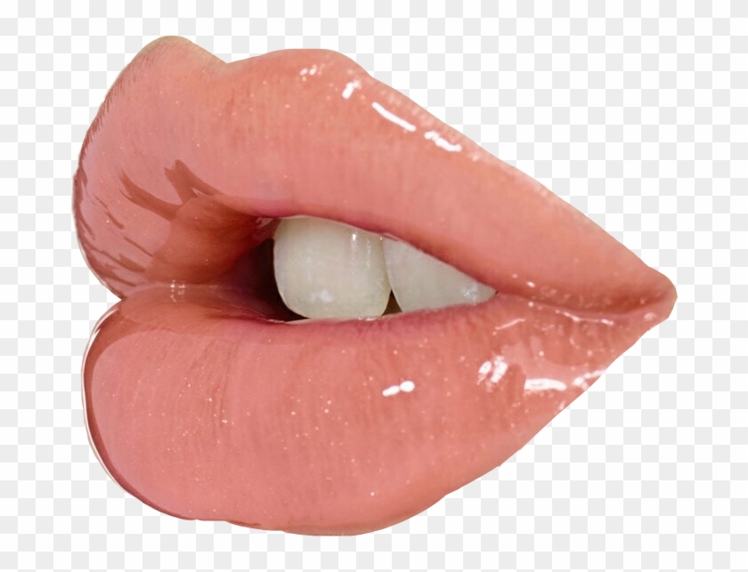 Lips Sticker - Aesthetic Glossy Lips Clipart #4302530