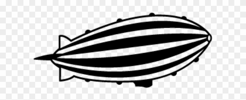 Zeppelin Drawing Landscape - Airship Coffee Clipart #4302609
