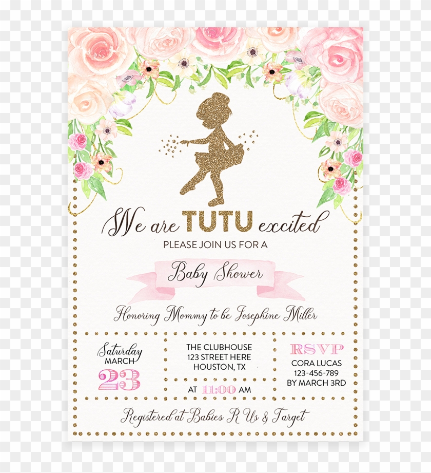 Printable Baby Shower Invitations Transparent Background - Elephant Baby Shower Png Clipart