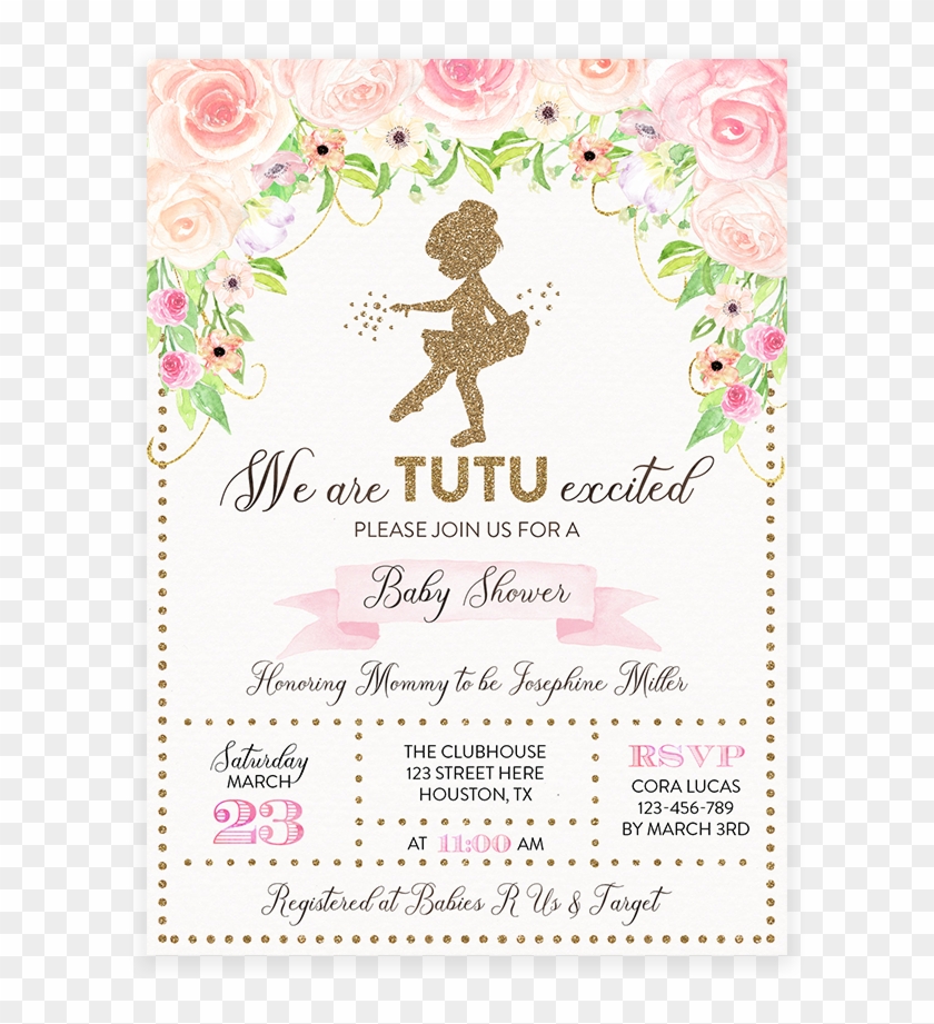 Printable Baby Shower Invitations Transparent Background - Elephant Baby Shower Png Clipart #4302812