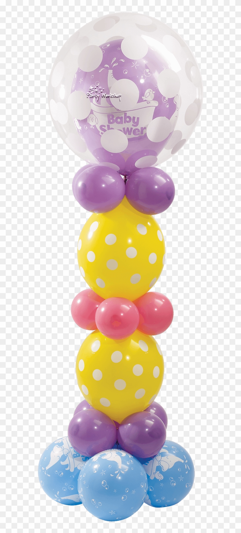 Baby Shower Elephant Column - Balloon Clipart #4302959