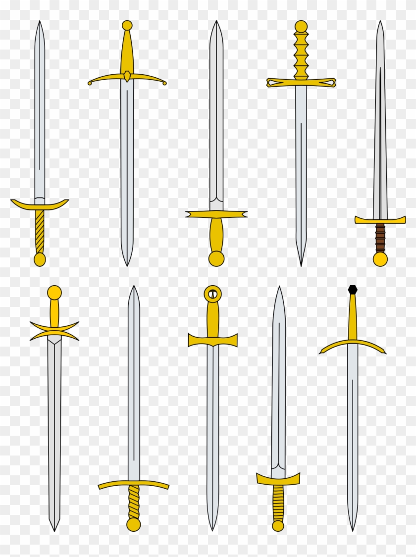 Colección De Espadas Medievales - Sword Clipart