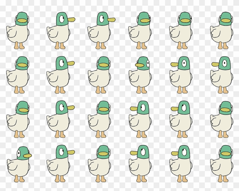 Sarah And Duck Game - Cartoon Clipart