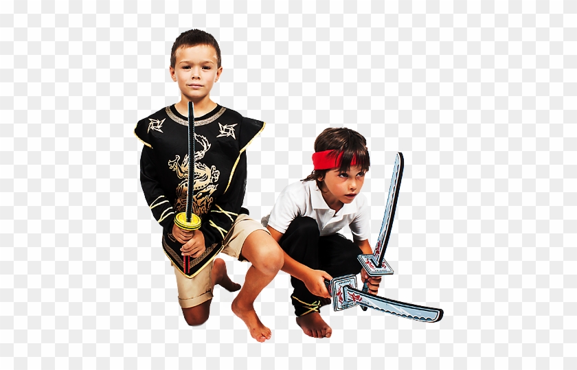 Soft Warriors Espadas Ninja - Monoskiing Clipart