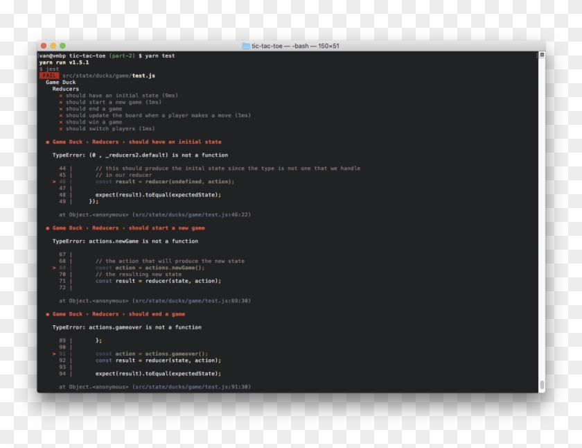 If You Run Yarn Test Now, You Will Get Failing Tests - Vim Javascript Highlighting Clipart #4304353