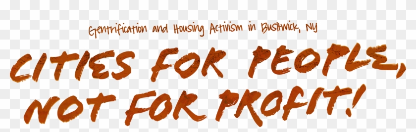 Cities For People, Not For Profit - Parallel Clipart