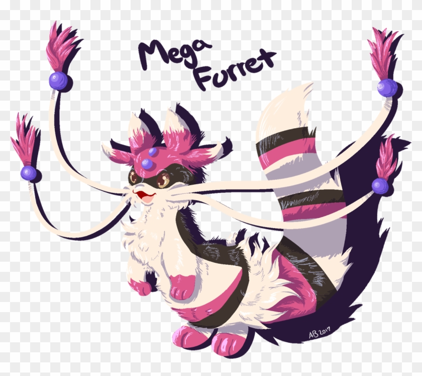 Pokefarm Q's Mega Furret Is So Cute - Illustration Clipart