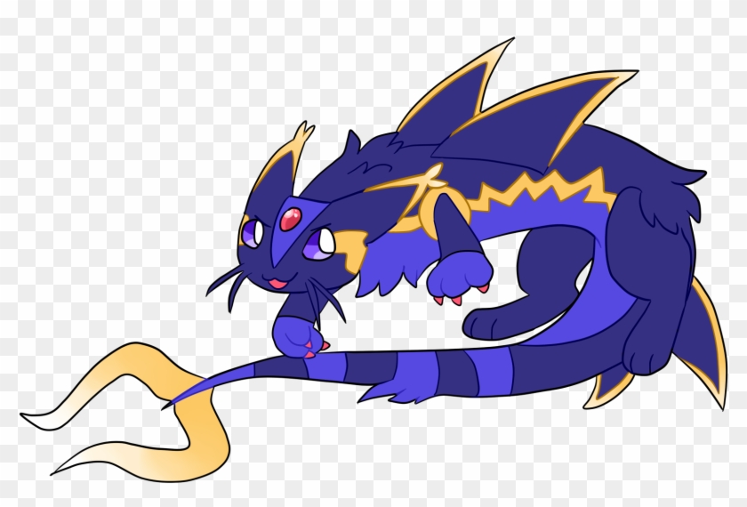 This Fluffy Noodle Is A Furret With Aspects From Mega - Cartoon Clipart