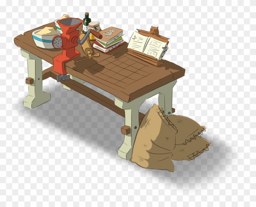 One Of Multiple Crafting Stations We'll Be Putting - Picnic Table Clipart #4306340