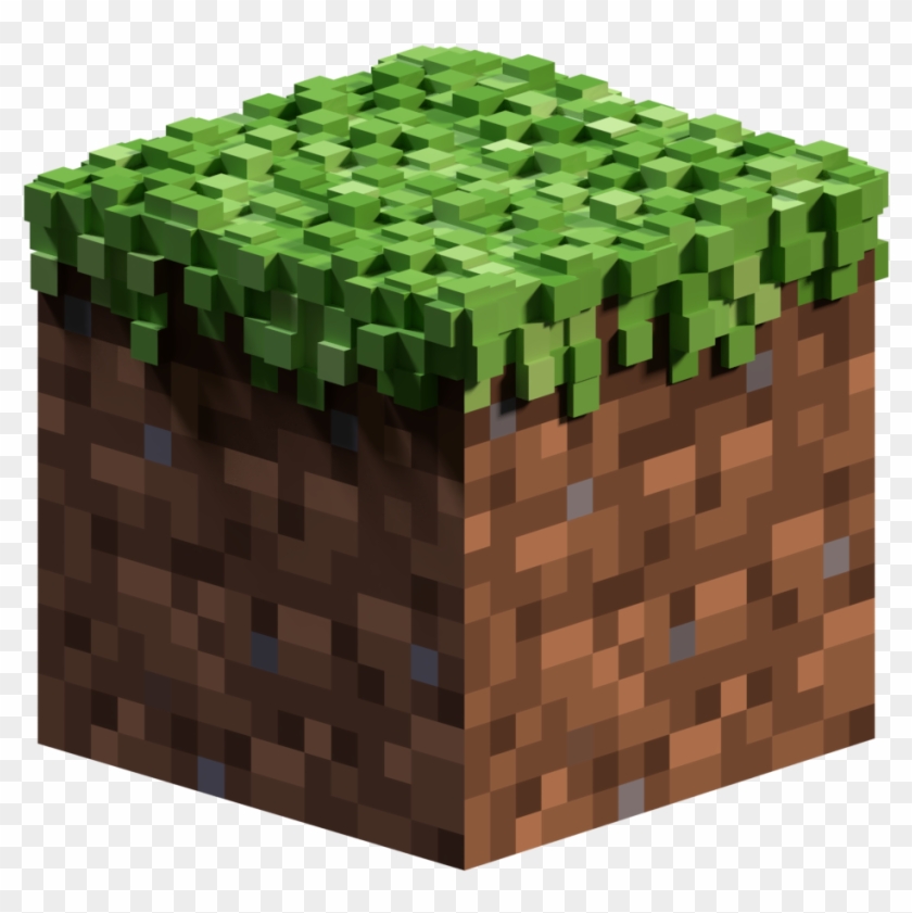 Made A Beautiful Grass Block Using Blender As A Test - Minecraft Grass Block Clipart #4306566