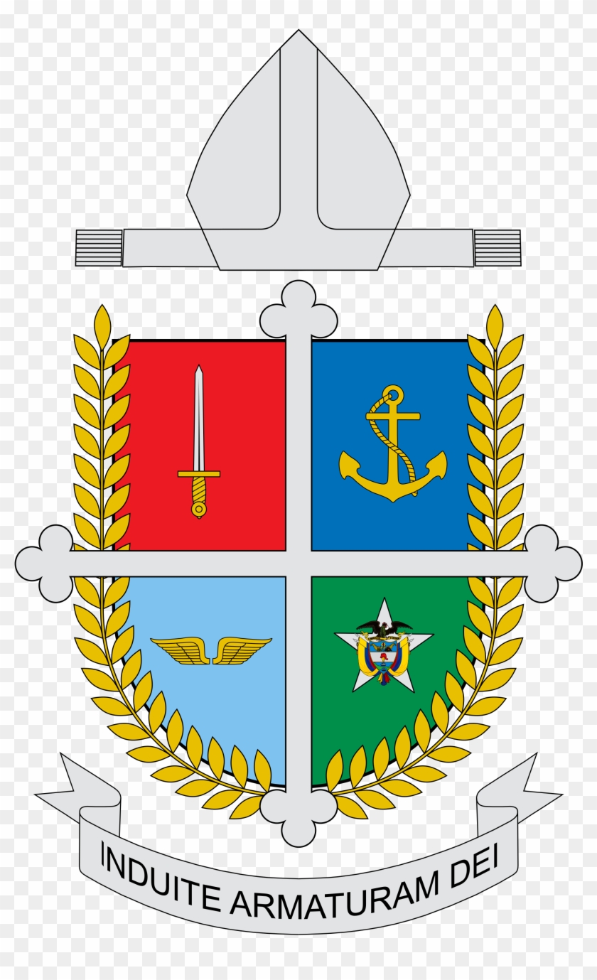 Escudo De La Diócesis Castrense De Colombia - Colombia Clipart #4308667