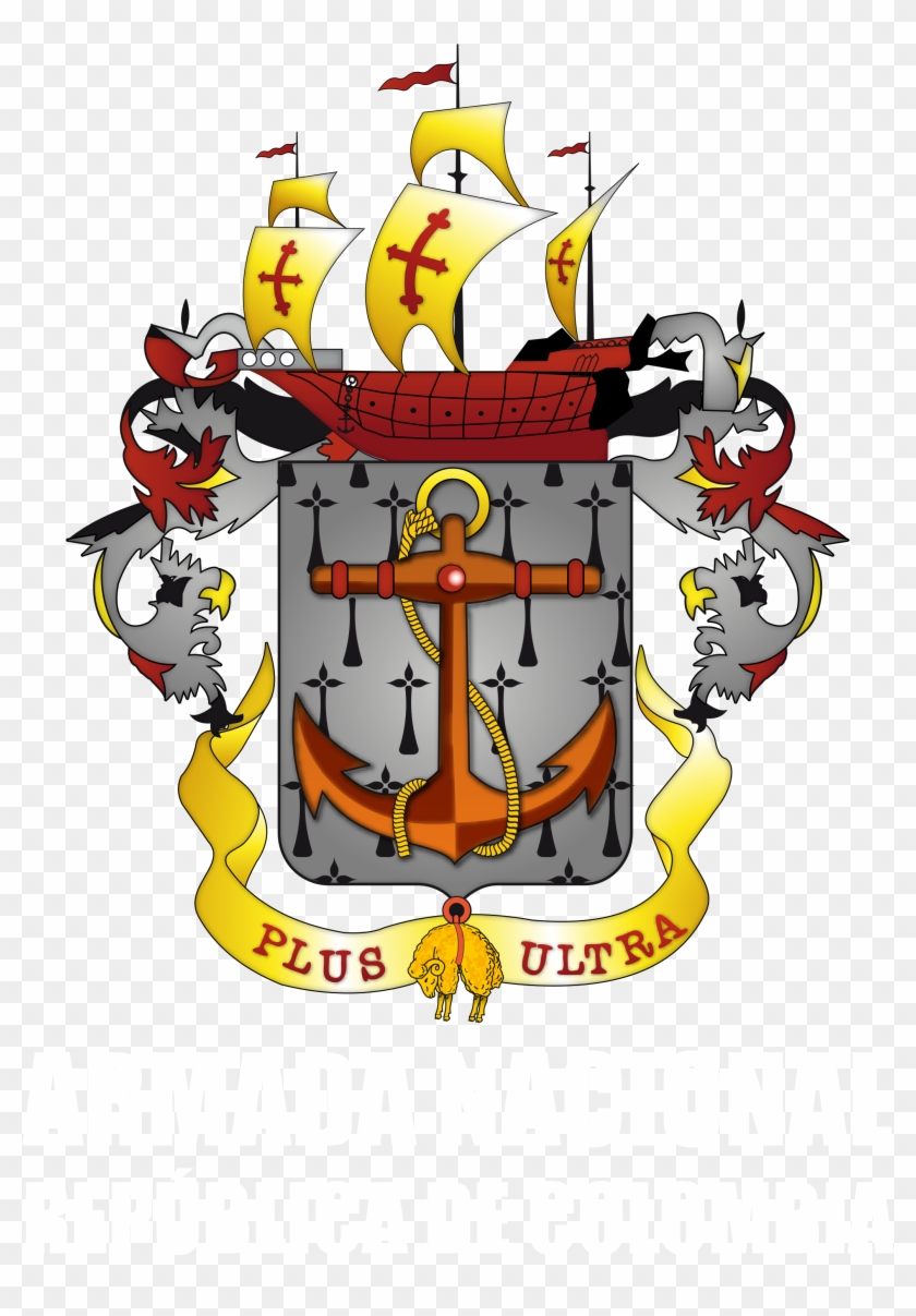 Escudo Armada Nacional De Colombia - Colombian Navy Clipart