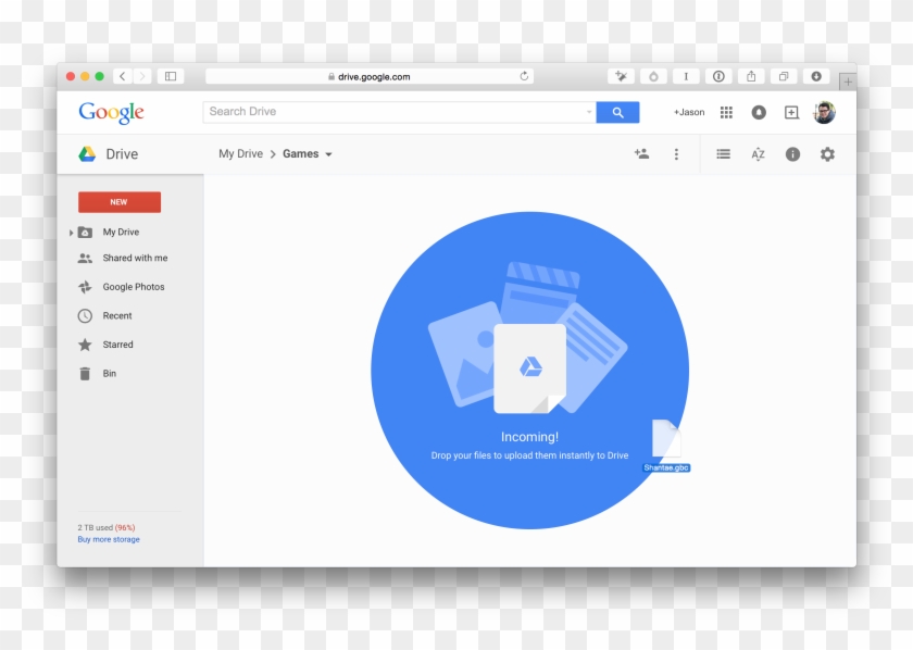 Drag And Drop Your Downloaded Rom Into Google Drive - Drag And Drop Into Google Clipart