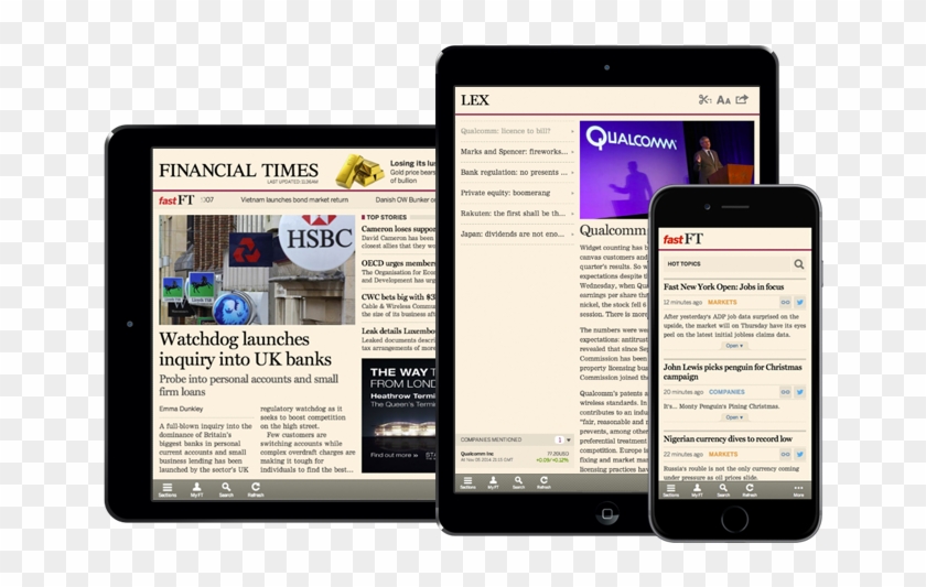 Apps & Epaper - Financial Times Iphone App Clipart #4308851