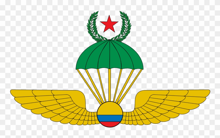 Escudo De Paracaidismo Militar-colombia Clipart #4308855