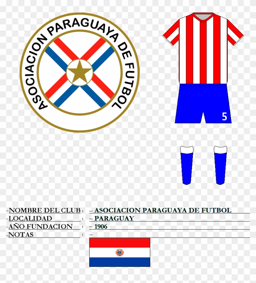 Paraguaya De Fut - Paraguay Football Team Logo Png Clipart #4309586