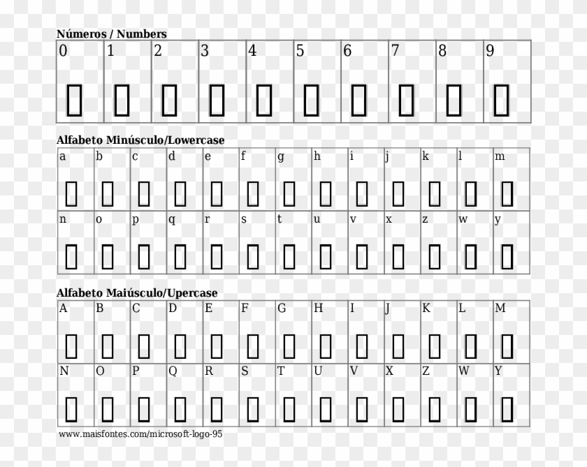 Font Details Microsoft Logo - Font Clipart