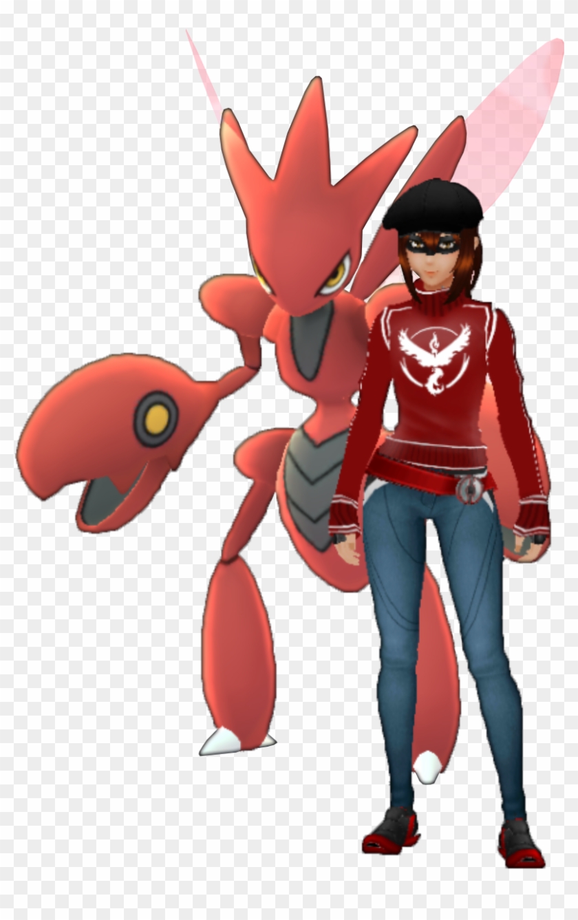 Level 40, Team Valor - Pokemon Go Shiny Scyther Clipart