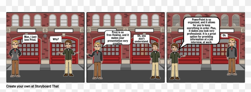 Prezi Vs - Powerpoint - Cartoon Clipart #4311516