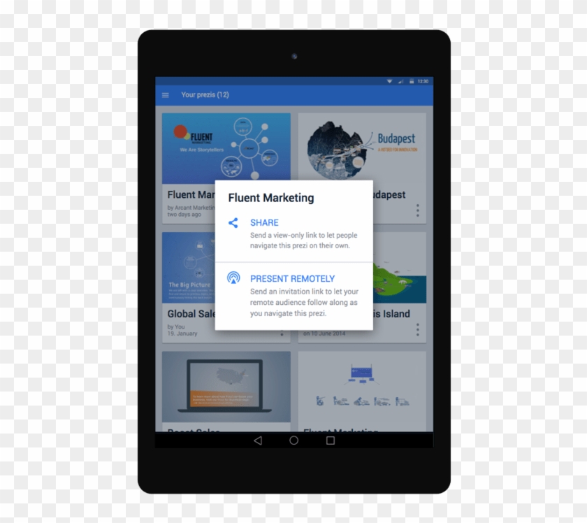 Prezi Android Fluent Marketing - Mobile Device Clipart #4312383