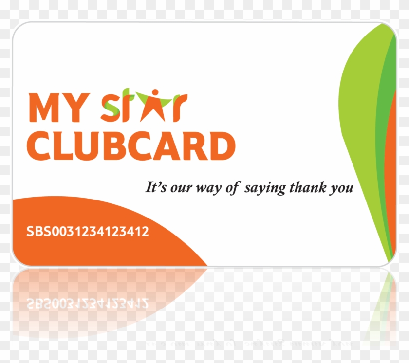Earn Every Time You Spend - Star Bazaar Club Card Clipart