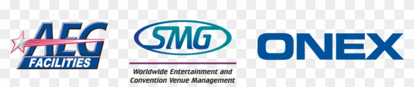 Aeg Facilities, Smg And Onex Logos - Aeg Live Clipart