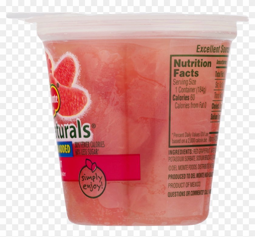 Del Monte Fruit Naturals Red Grapefruit In Artificially - Pop Tart Nutrition Facts Clipart #4313372