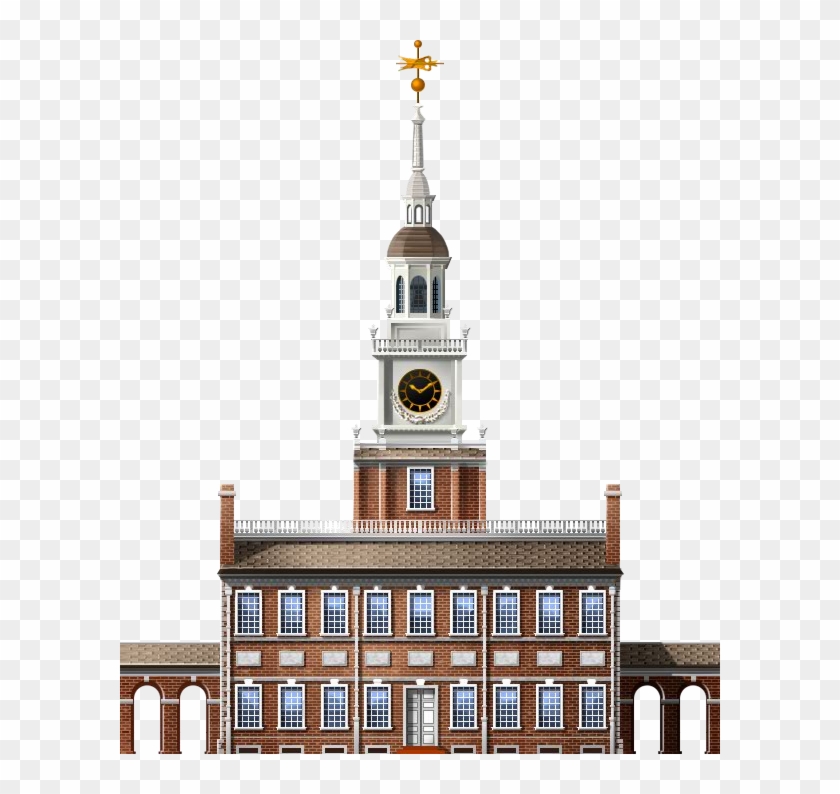 Ball State Bell Tower Png - Independence Hall Png Clipart