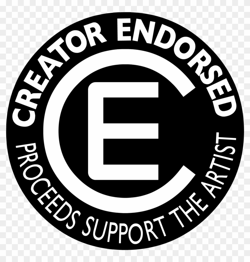 Ce Mark Artist White On Black Png / Svg - Endorsed Clipart