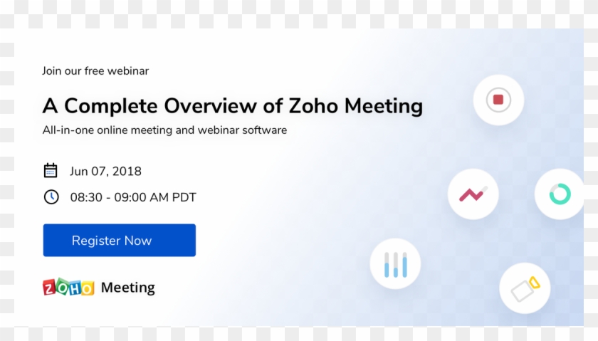 Like Webinar Analytics, Polls, Q&a, Recording, Changing - Zoho Office Suite Clipart