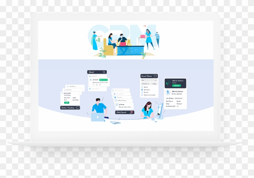 Zoho Crm - Graphic Design Clipart #4314201