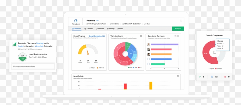 Meet New Project Management Methods Designed For Agile - Zoho Sprints Clipart #4314409