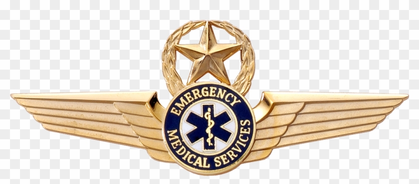 2136sw Emt Star & Wreath Wing - Ems Captain Rank Logo Png Clipart #4315280