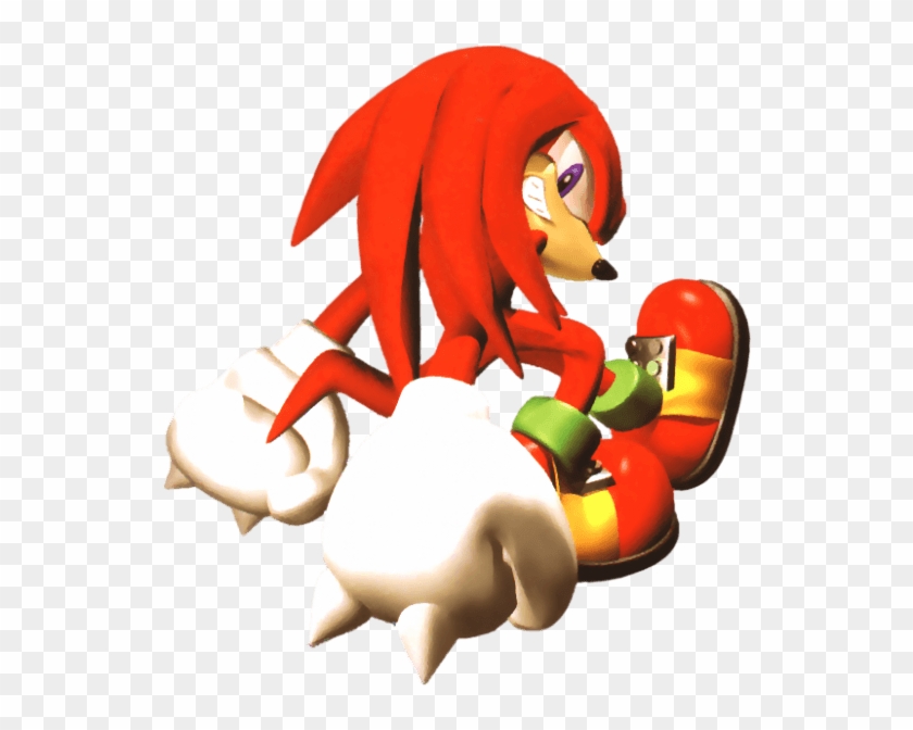 #knuckles 3d 2 From The Official Artwork Set For #sonicadventure - Knuckles The Echidna Sonic Adventure Clipart #4315399