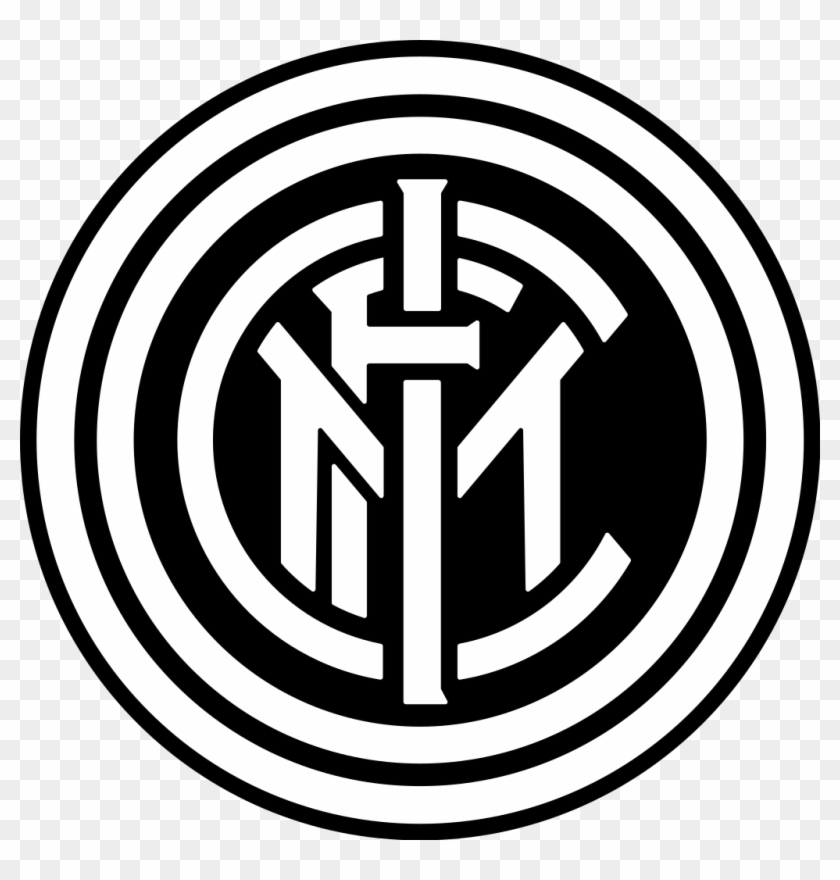 Stemma Inter Png - Inter Milan Logo Black And White Clipart