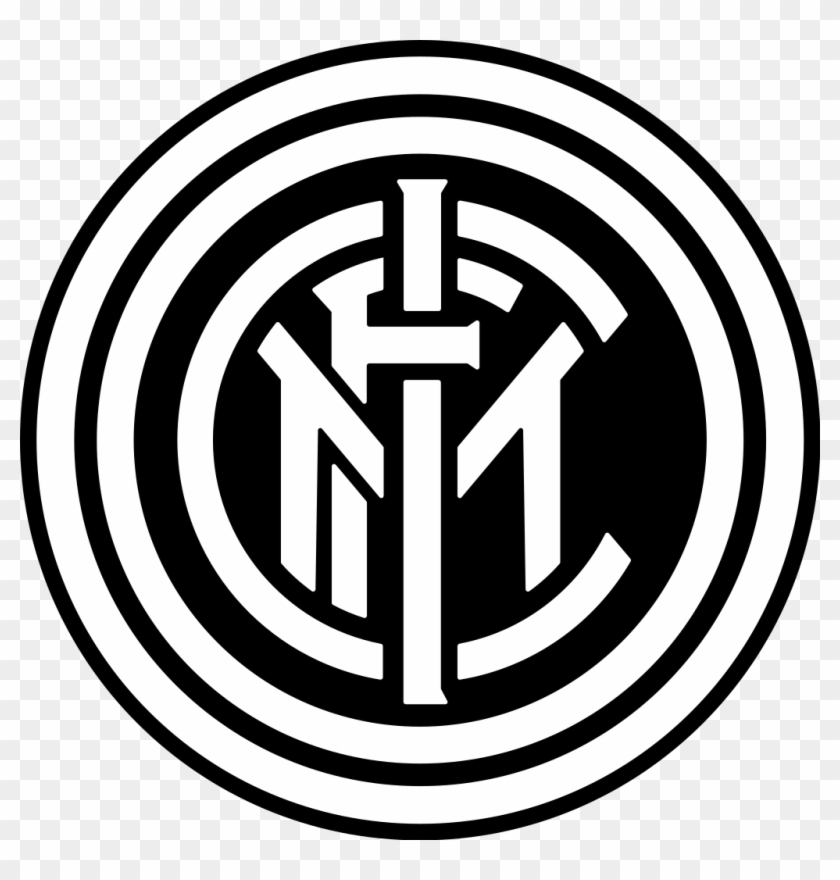 Stemma Inter Png - Inter Milan Logo Black And White Clipart #4315666
