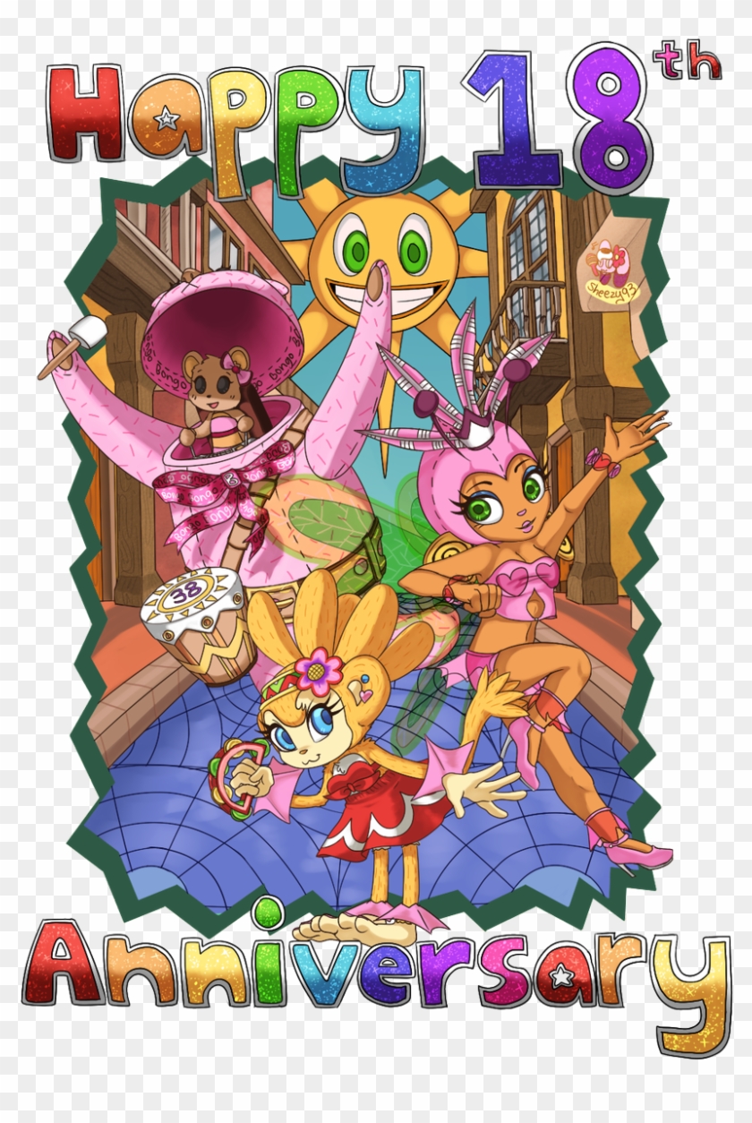 Happy Anniversary To This Beloved Game <3 This Game - Cartoon Clipart