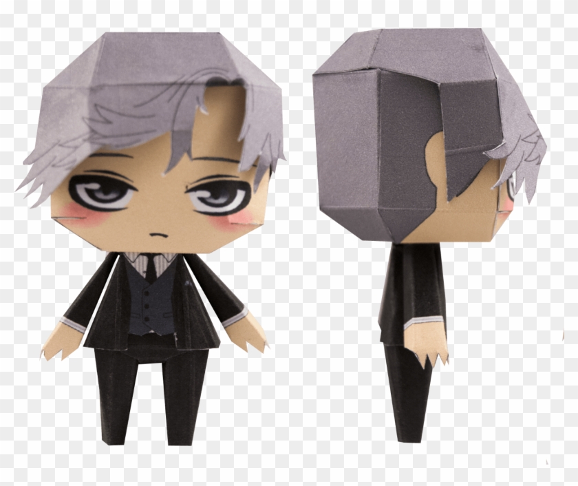 Jumin Han Chibi Doll - Mystic Messenger Papercraft Chibi Clipart #4315789