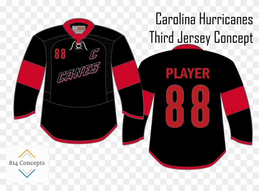 Churricanes3rdconcept - Carolina Hurricanes Jersey Concept Clipart #4316211
