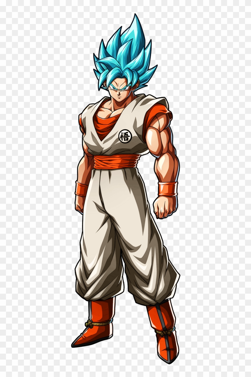 Nate @gohanoxg - Dragon Ball Fighterz Super Saiyan Blue Goku Clipart #4317130