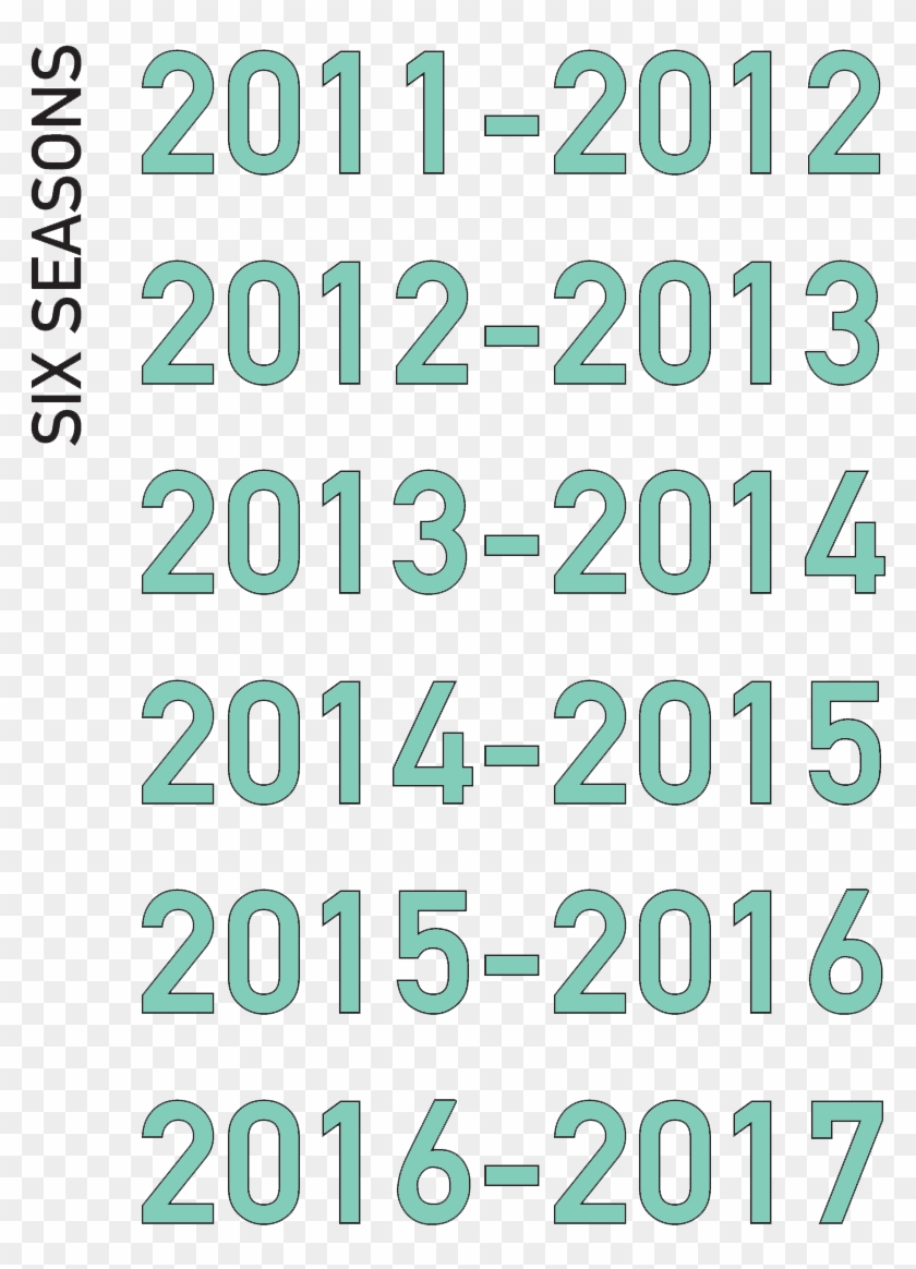 Six Seasons 2011-2017 - Pattern Clipart #4317408